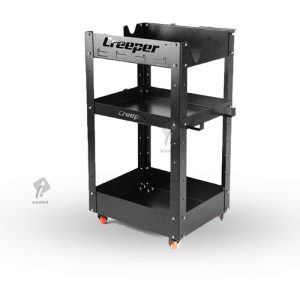 میز دیتیلینگ و ترولی سه طبقه مشکی حرفهای کریپر مدل Creeper 3 Tier Tool Cart