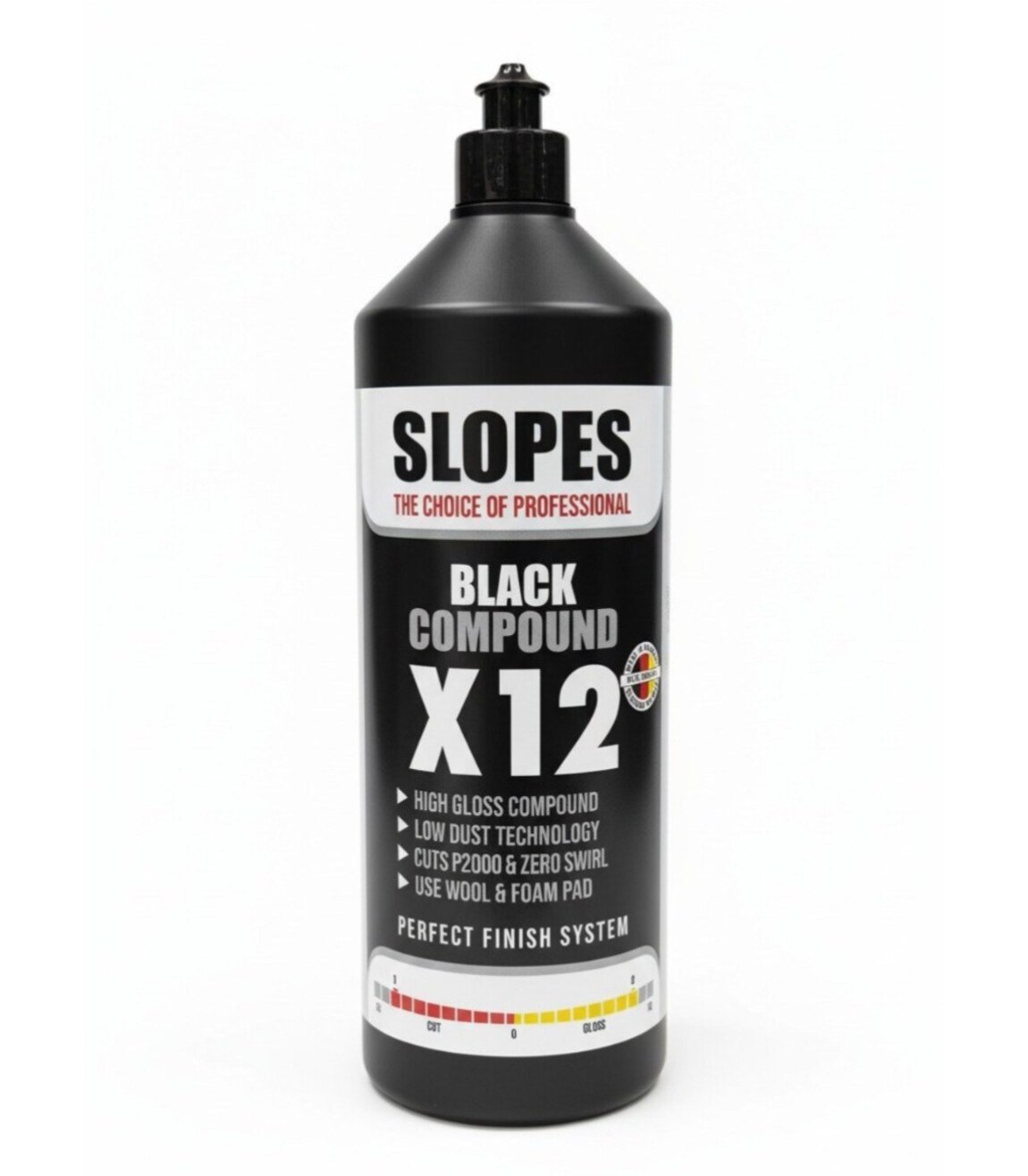 پولیش تک مرحله مشکی یک لیتری اسلوپس مدل SLOPES BLACK COMPOUND X12